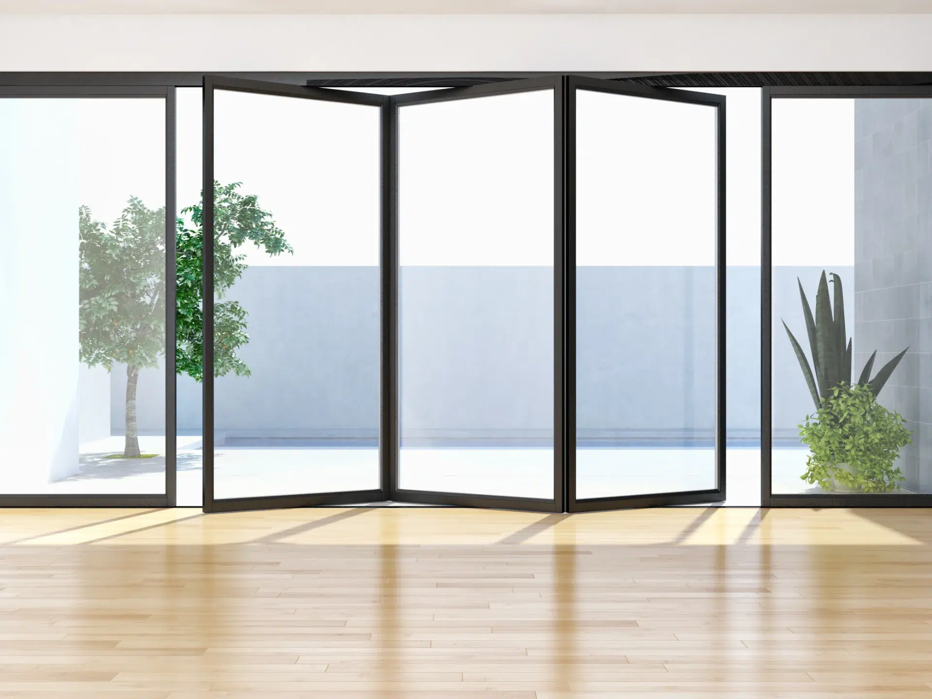 VLX 100 Bifold / Folding Door in Woodland Hills, CA | Hale Windows Woodland Hills - detail 1