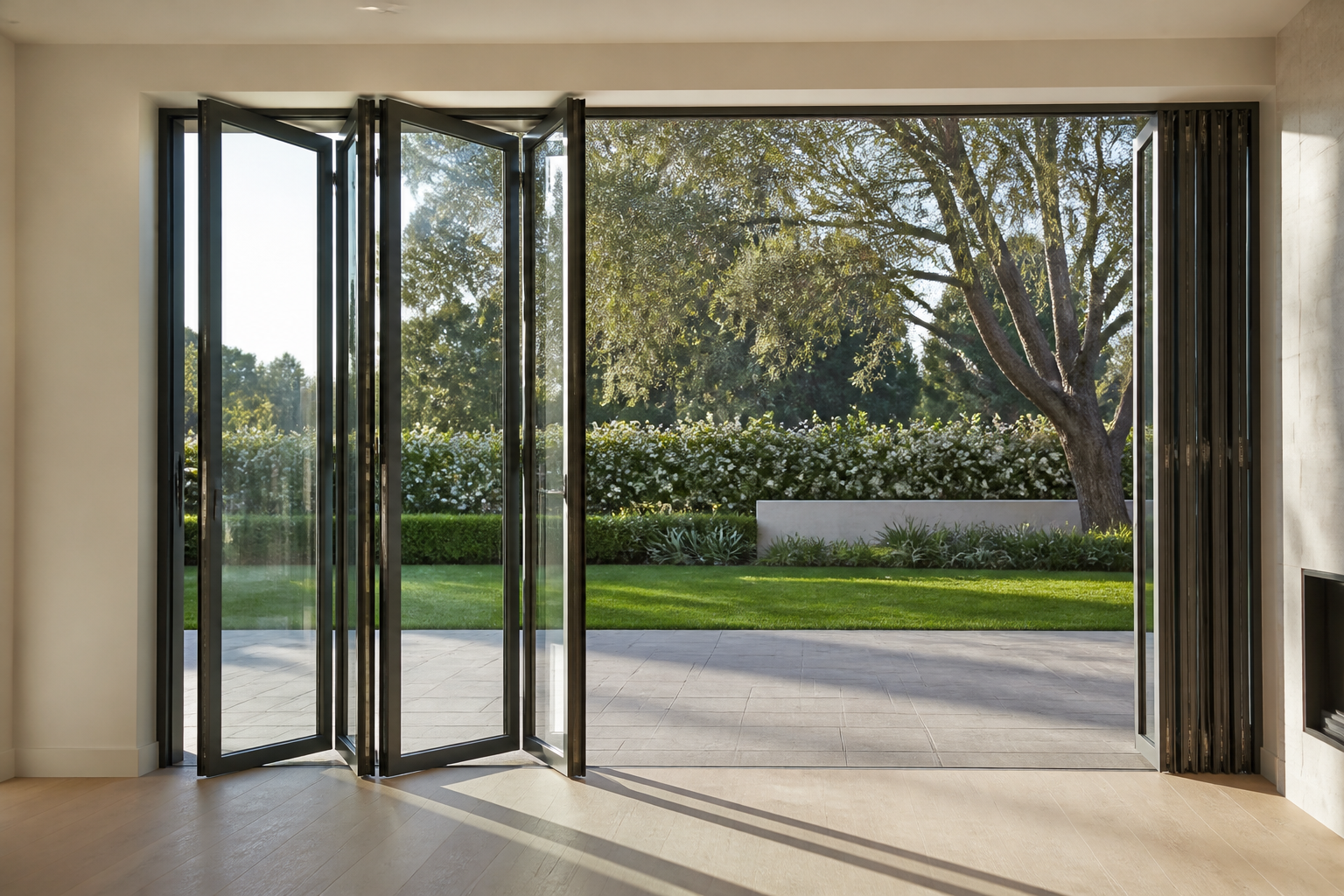 VLX 100 Bifold / Folding Door in Woodland Hills, CA | Hale Windows Woodland Hills - detail 4