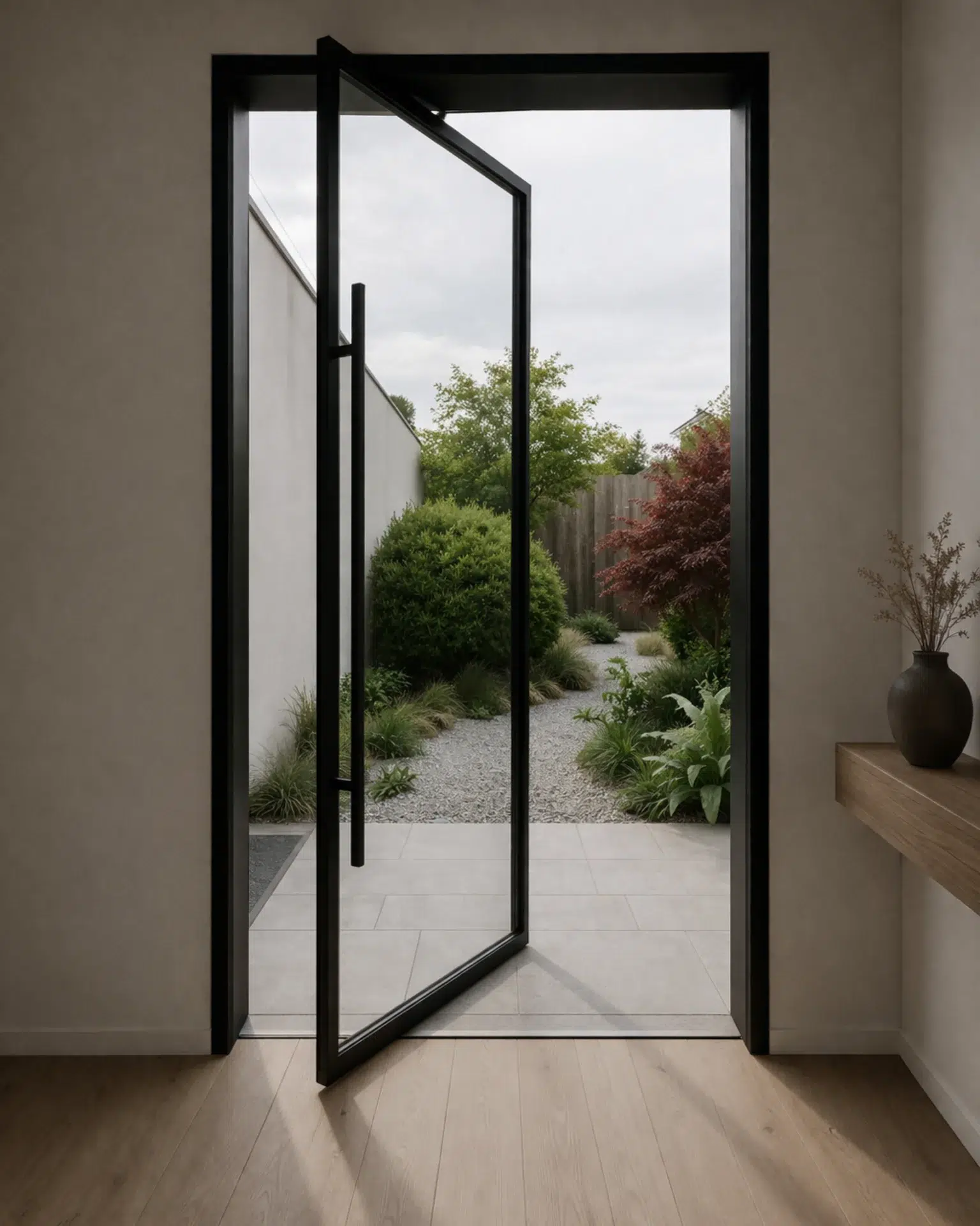 VLX 100 Pivot Door in Woodland Hills, CA | Hale Windows Woodland Hills - detail 1